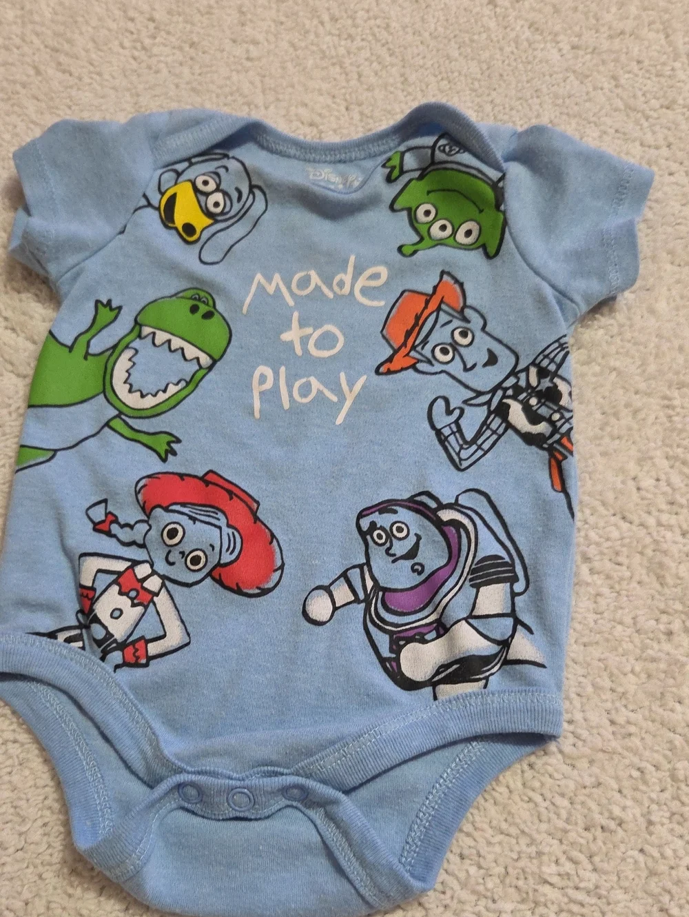 DISNEY BABY TOY STORY ONESIE